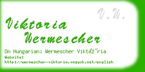 viktoria wermescher business card